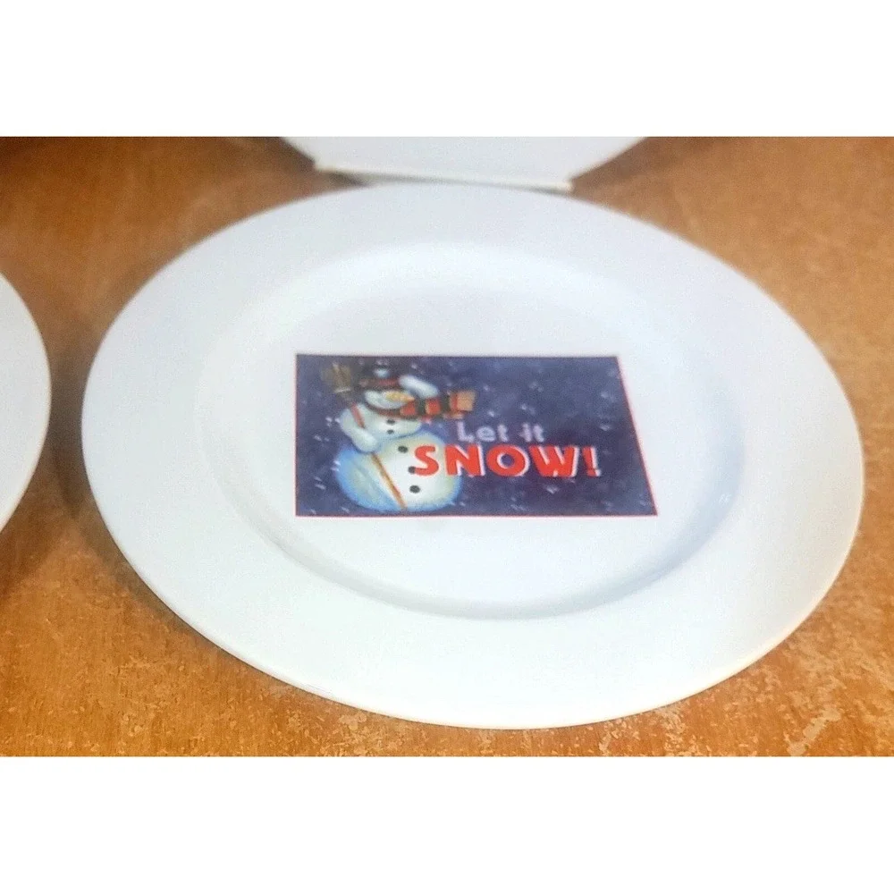 The Marketplace Vintage‎ Celebrate The Season 4 Christmas Plates dishes NEW